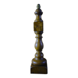 Solid wood lamp base