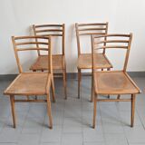 Set of 4 vintage Luterma bistro chairs 1950