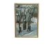 Swedish Oil on Canvas – “Winter Forest” – Signed – Vintage & Framed