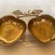 Double brass apple tray