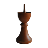 Teak vintage candlestick