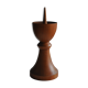 Teak vintage candlestick