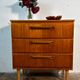 Mid century retro vintage teak chest of drawers 1960