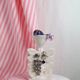 Bougeoir / porte-bijoux en céramique - modèle Edelweiss