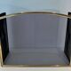 Three-Panel Neoclassical Fire Screen with Wire Mesh and Brass Frame