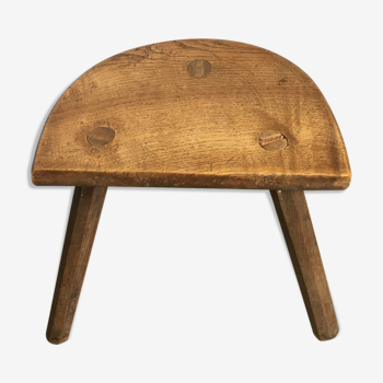 Rustic three-foot wooden stool