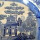 Plat ovale décor chinois faïence française XIX