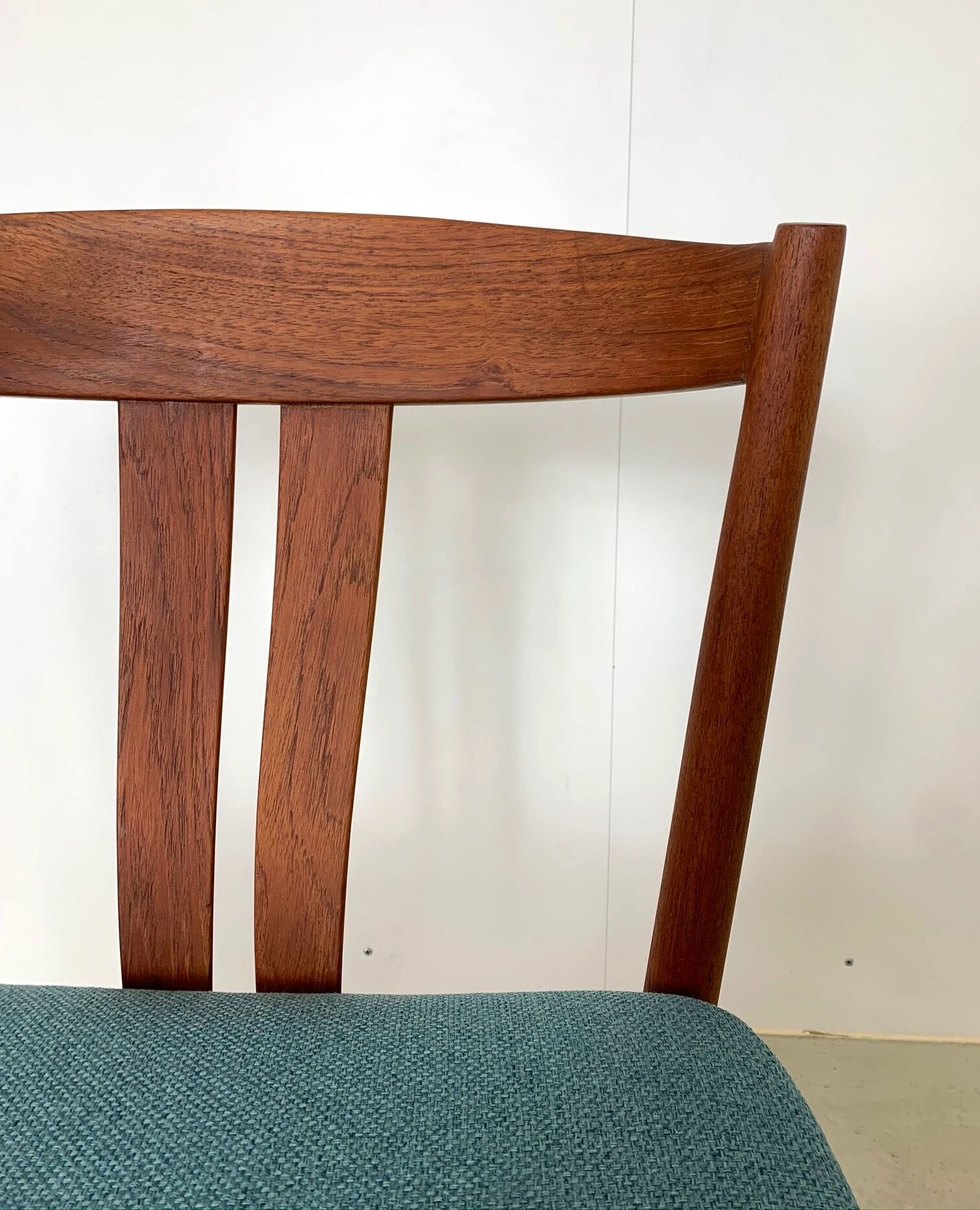 Danish midcentury teak dining chair by Bramin