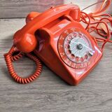 Vintage orange socotel phone