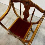 Dagobert armchair with red upholstery