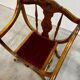 Fauteuil Dagobert, assise rouge
