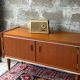 Scandinavian low sideboard in teak, 1960.