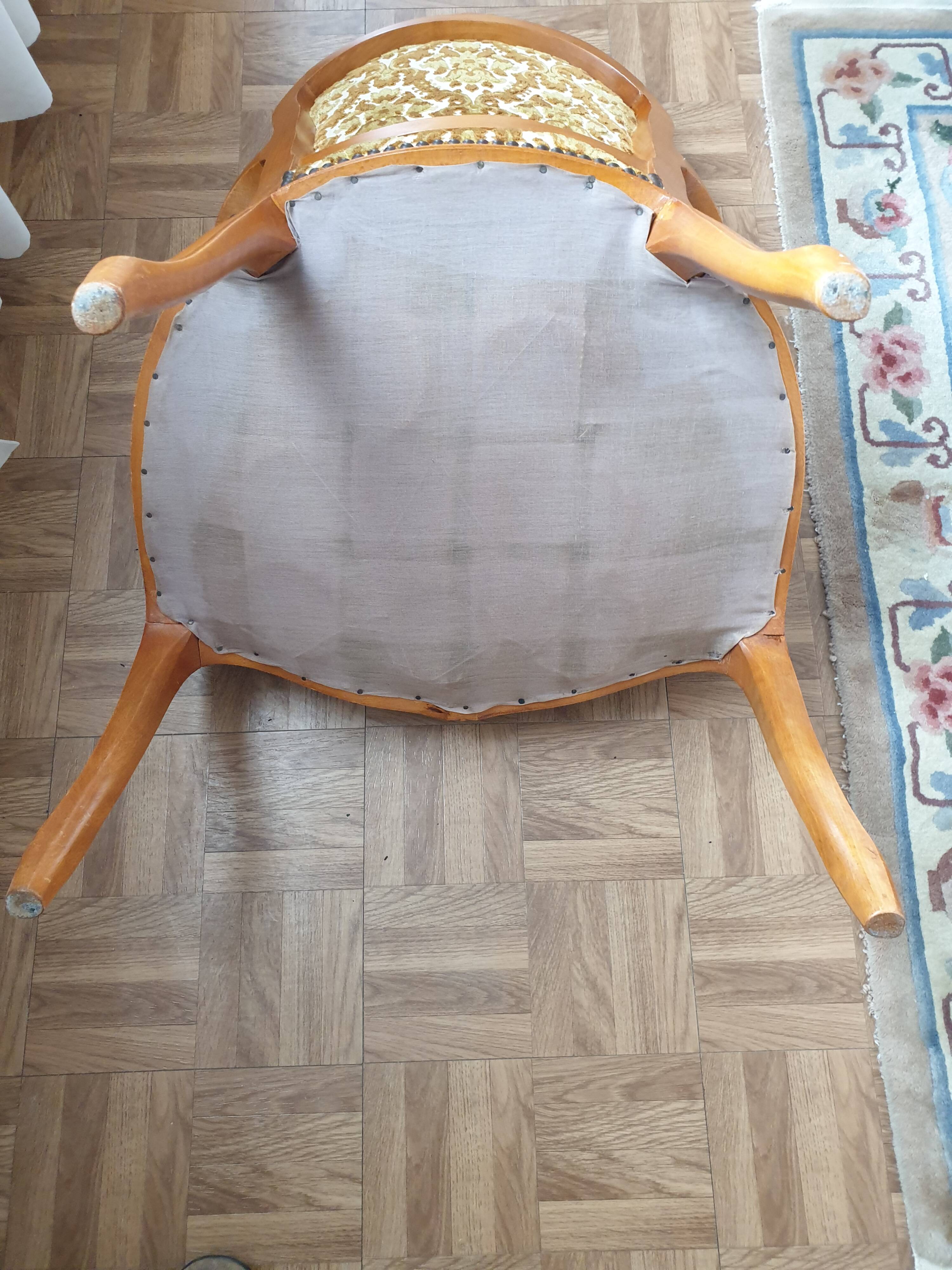 Louis XV style bergere armchair