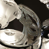 Lustre art deco, chrome, 6 lights