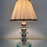 Small Art Deco lamp in copper glass