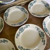 6 flat plates old iron earth Lutetia Longchamp