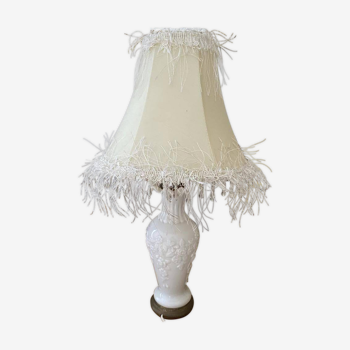 White opaline lamp