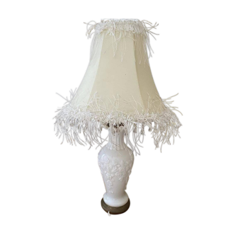 White opaline lamp