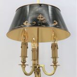 golden massive bronze bouillotte lamp