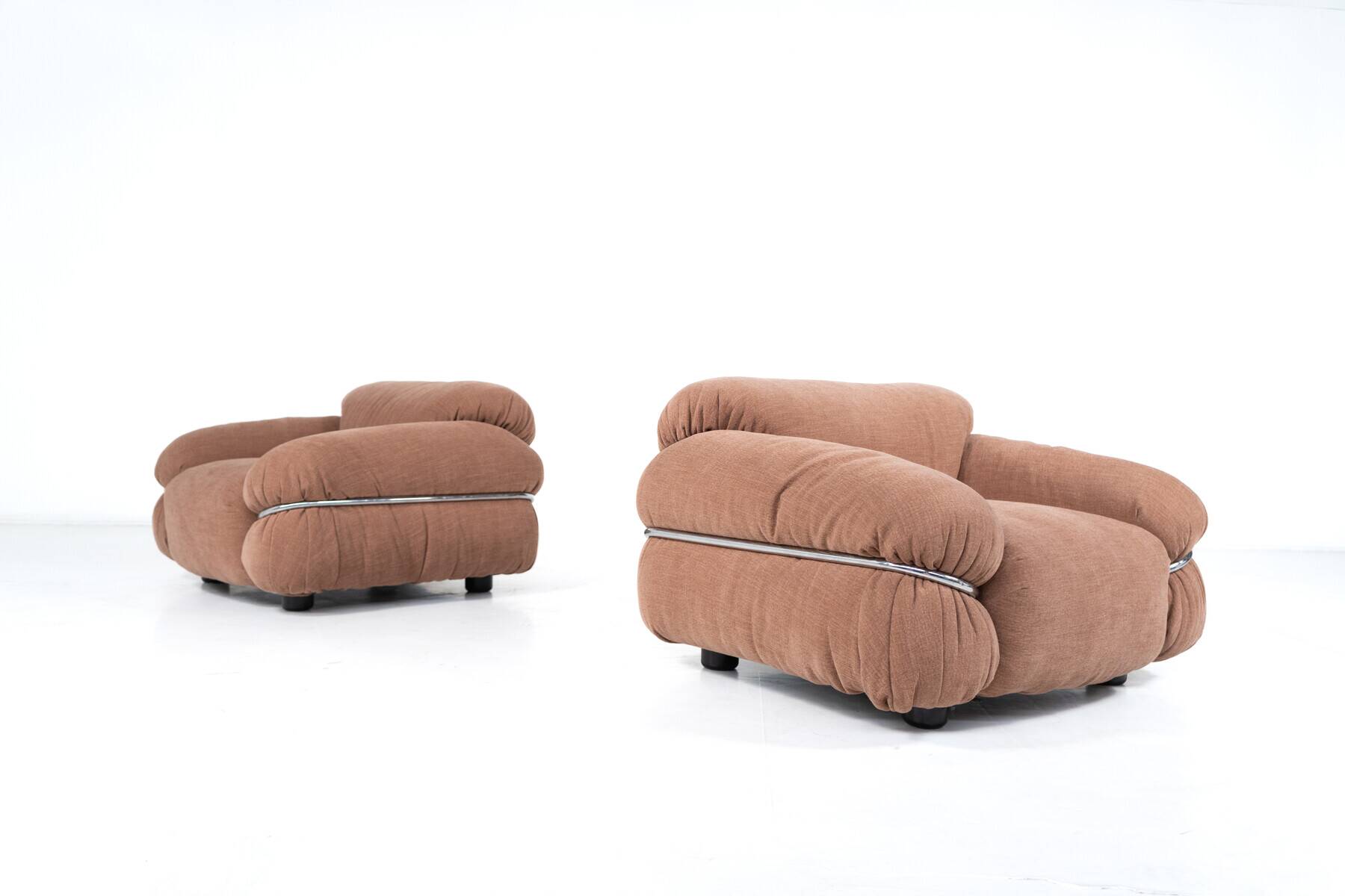 Paire de fauteuils Sesann de milieu de siècle par Gianfranco Frattini pour Cassina,