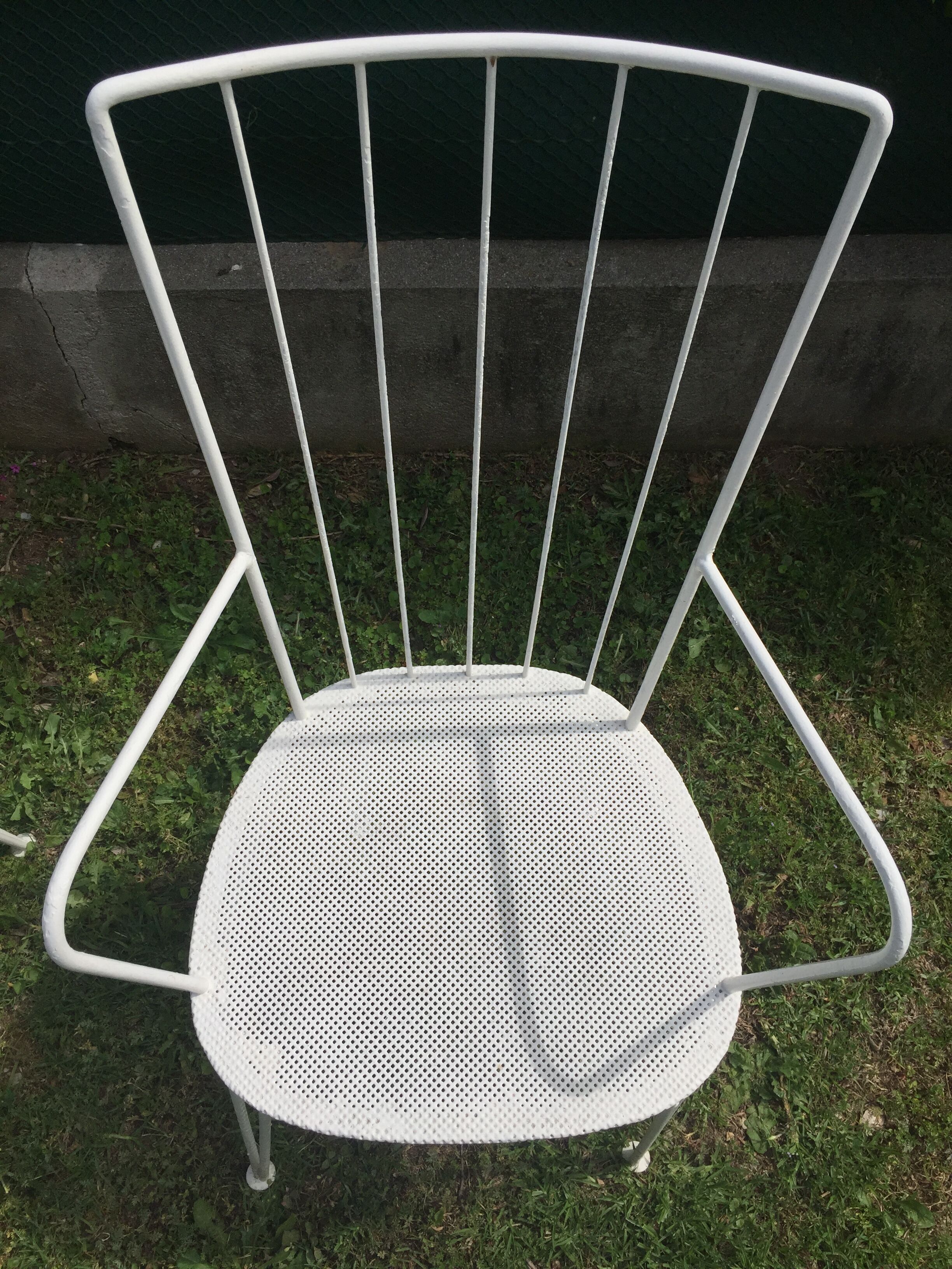 Lot of  3 metal garden chairs