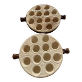 Set of 2 snail dishes