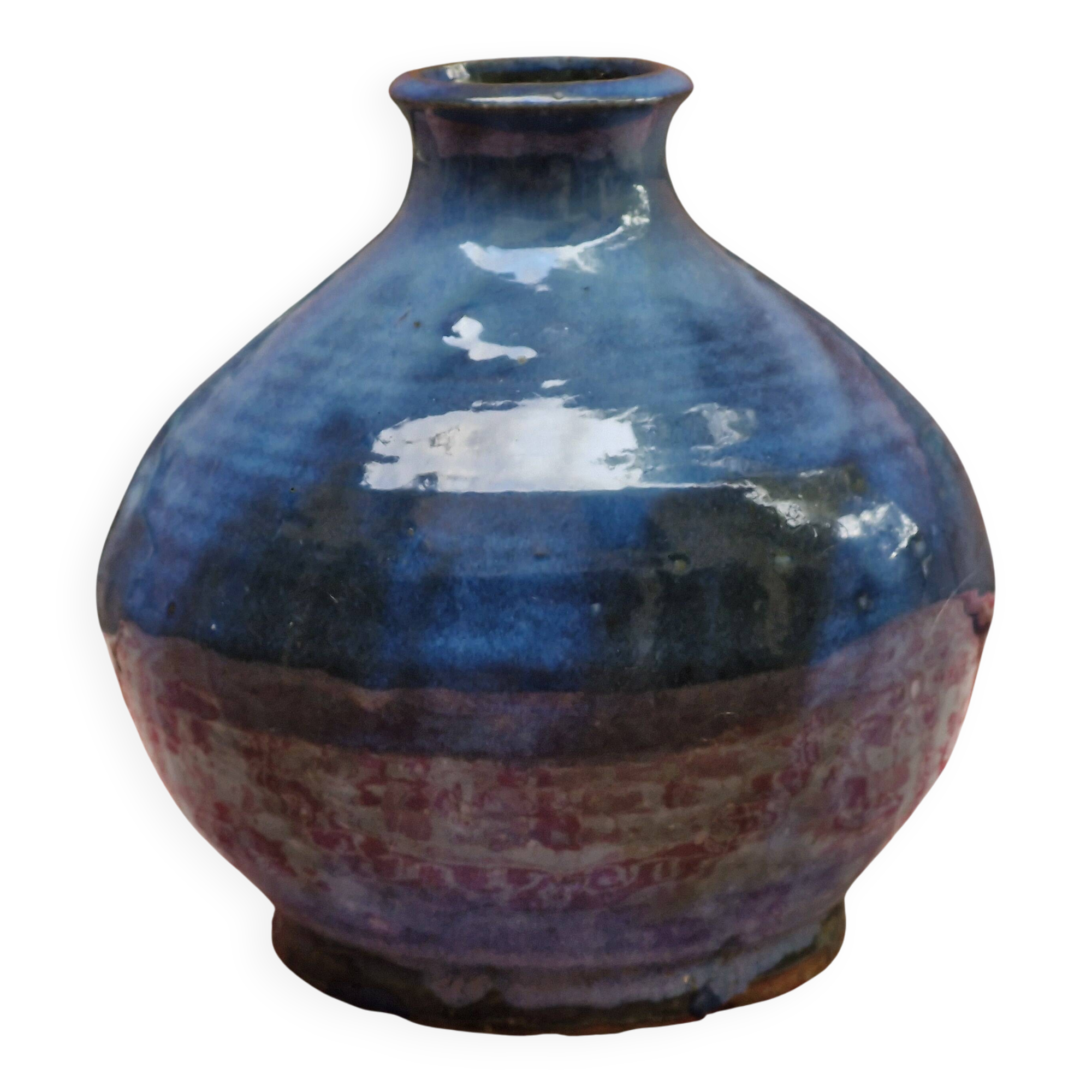 Vintage glazed ceramic vase Signed Z Karbowski