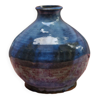 Vintage glazed ceramic vase Signed Z Karbowski