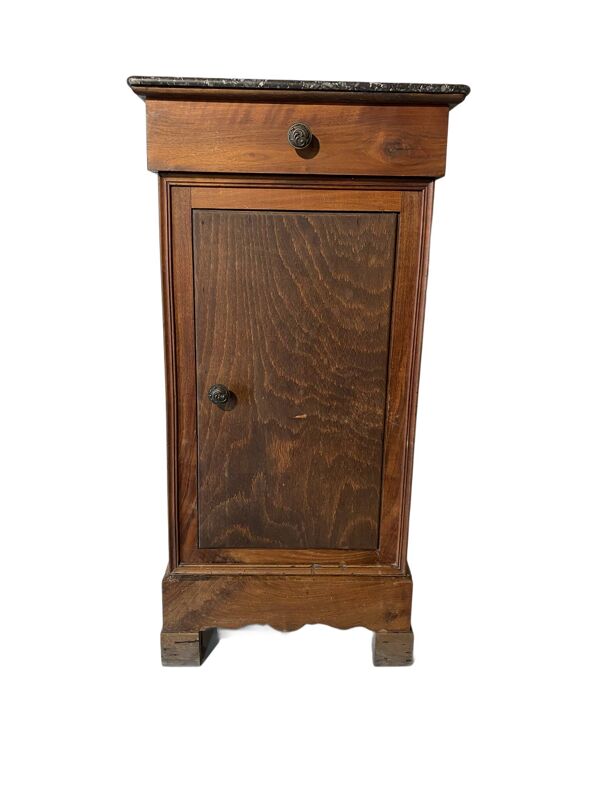 Table de chevet vintage dessus marbre