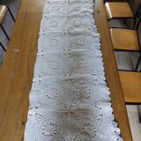 Antique handmade crochet bedspread