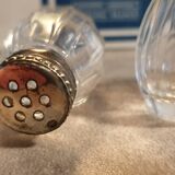 Goldsmith christofle salt shakers salters solid silver & glass