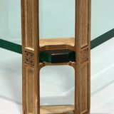 Peter Ghyczy T24 coffee table double glass 70s design 60x60