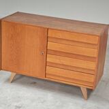 Sideboard U 458 light oak Jiri Jiroutek for Interier Praha 1960