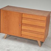 Buffet U 458 chêne clair Jiri Jiroutek pour Interier Praha 1960