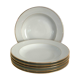 Set of 6 Limoges porcelain soup plates