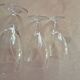 Bel ensemble de 11 verres à pied vintage – Cristal gravé Art Déco – 3 taill