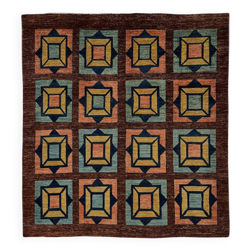 Turkish Handknotted Wool Oushak Rug 200 cm x 215 cm