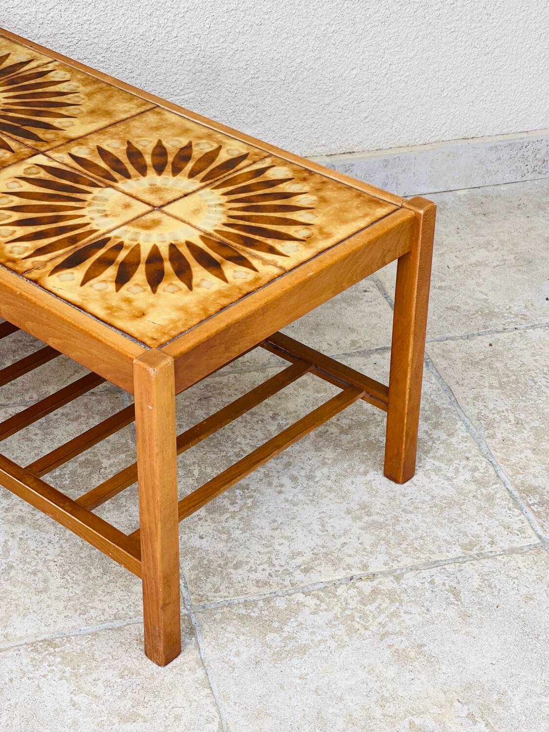 Vintage teak coffee table from the 1960s.