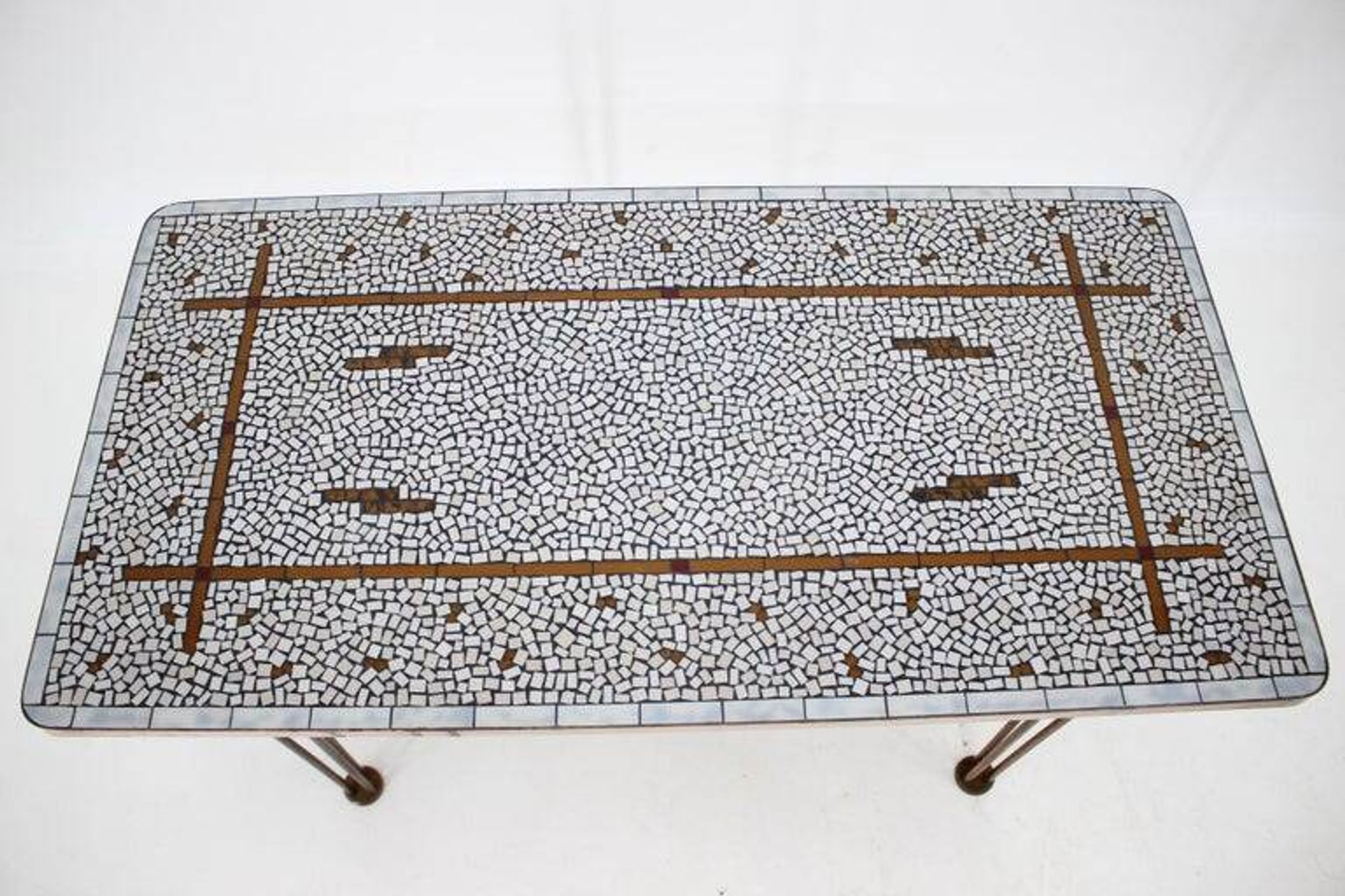 Mid-Century Modern Brass Mosaic Conference Table, 1960s