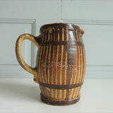 Barrel-looking water pitcher