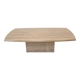 Italian coffee table in travertine, 1980s