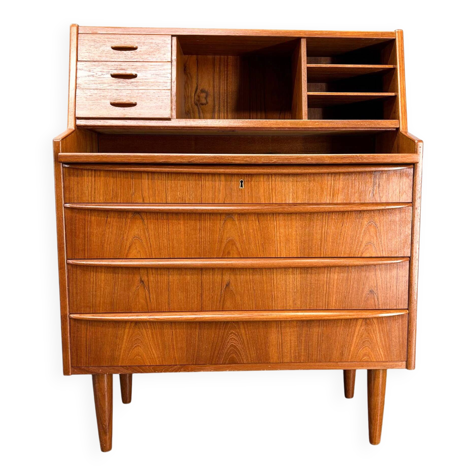 Commode à écrire en teck danois des années 1960