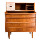 Commode à écrire en teck danois des années 1960