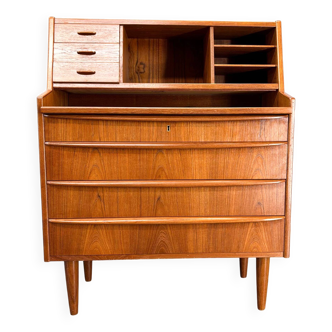 1960s Danish Teak Writing Cabinet