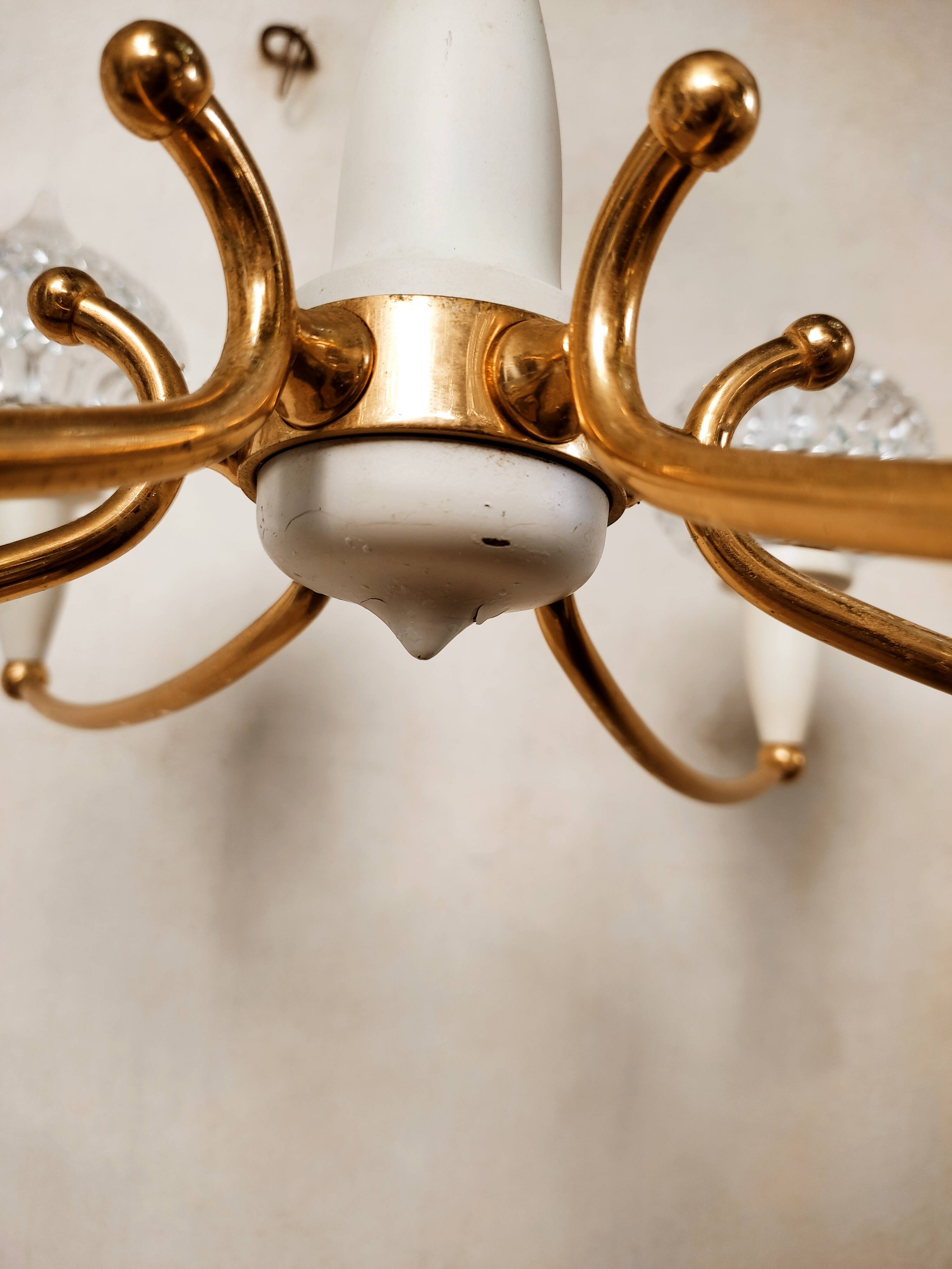 Star chandelier 50s Maison Arlus