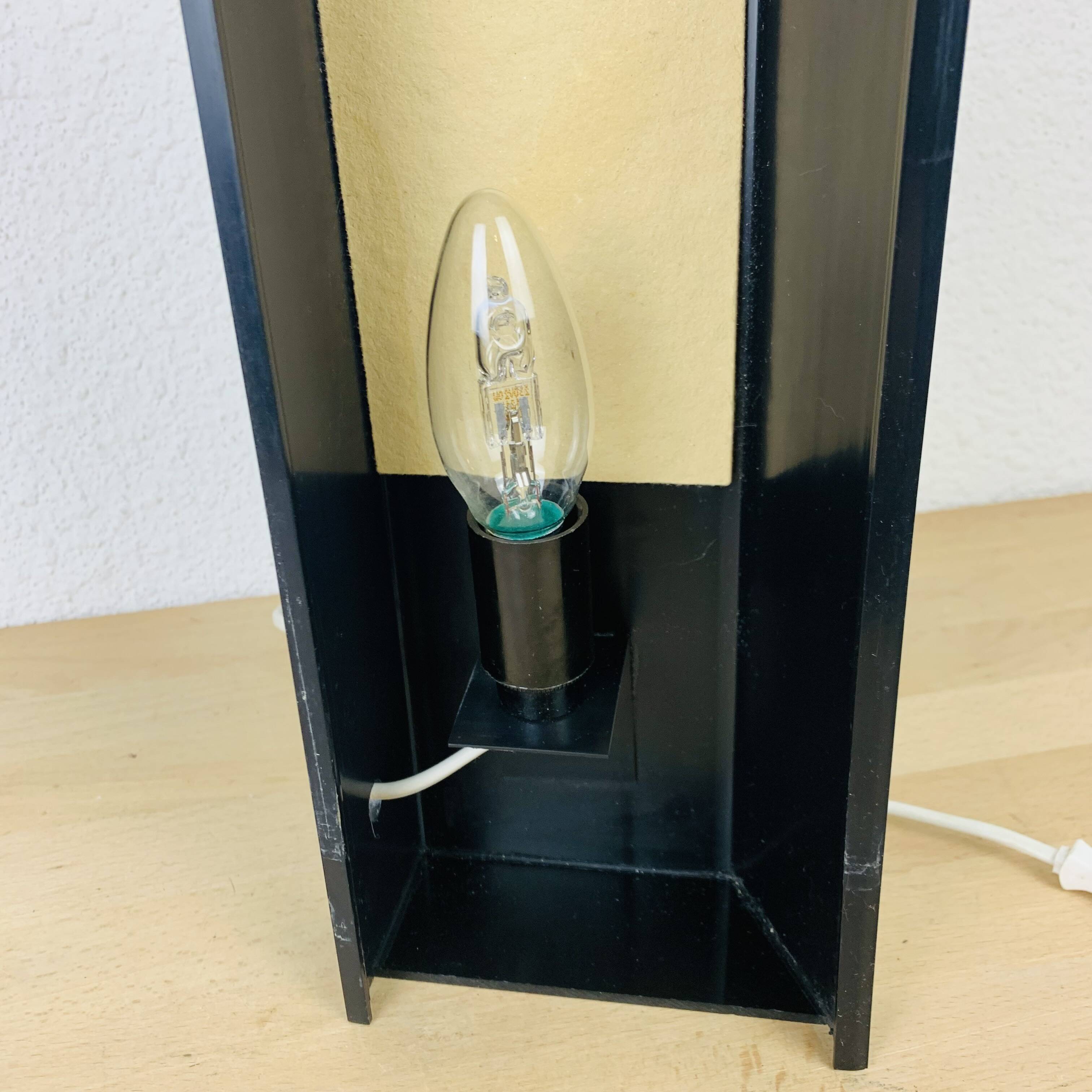 70s geometric glass lamp