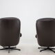 Scandinavian leather armchairs by Peem, 1970