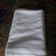 2 white cotton damask tablecloths