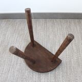 Tabouret de ferme en bois