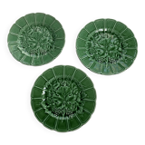 Sarreguemines grape barbotine dessert plates